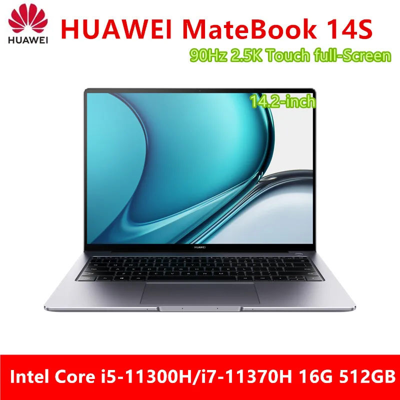 2021 computer portatile a 14.2 pollici di frequenza di aggiornamento dello schermo di tocco 90Hz dello SSD 512 K di 16GB 2.5 GB di Intel MateBook 14s Intel Core I5-11300H/I7-11370H