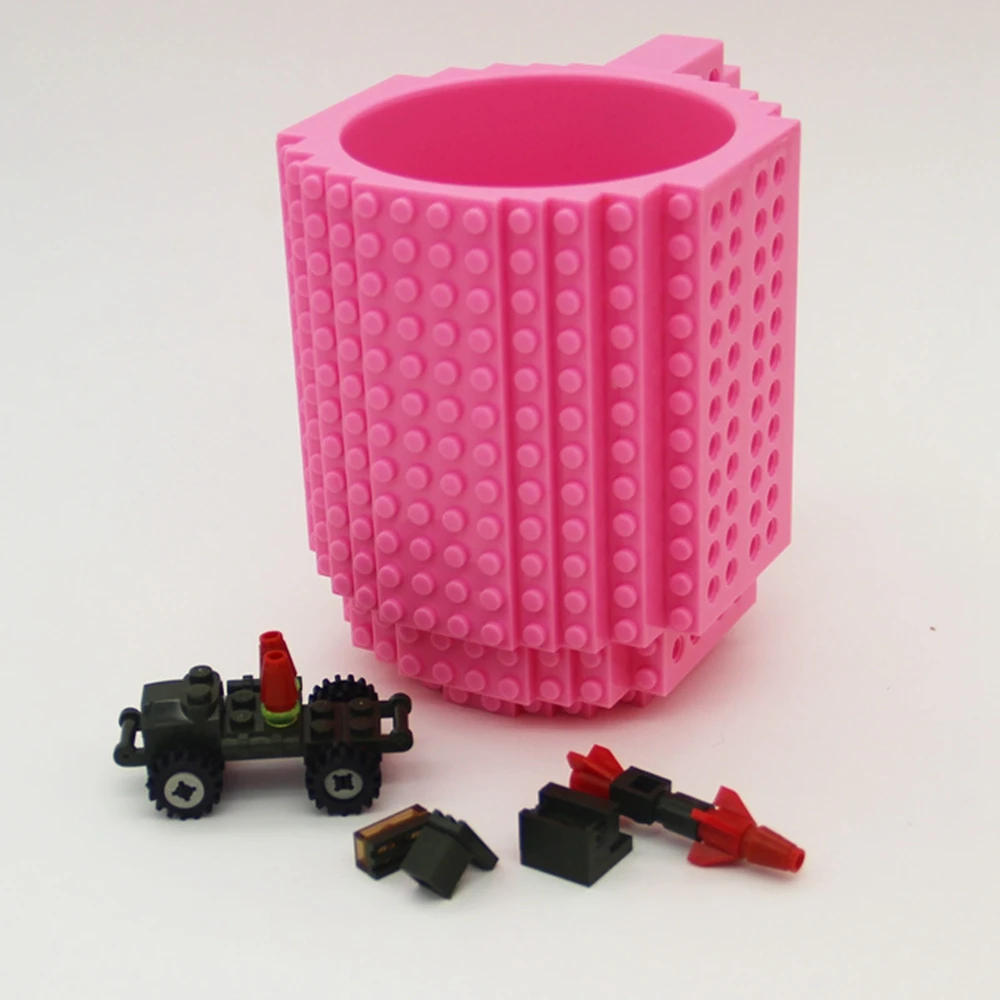 1 шт. Кружка со встроенным кирпичным элементом 350 мл|brick mug|build-on brick mugcup diy |
