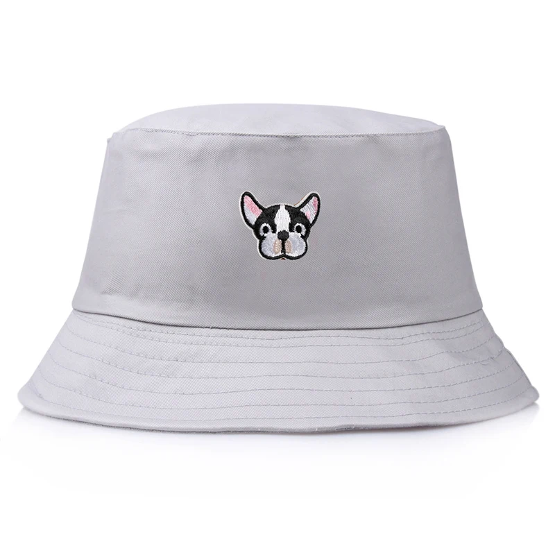 

Outdoor Bucket Hat Casual Beach Cap Harajuku All-match cute Dog Round Hats Unisex Foldable Bucket Hat Women Fisherman Cap
