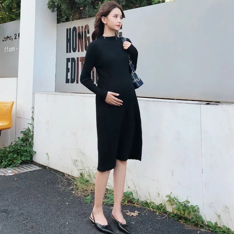 Afei Тони Для женщин Платья свитеры беременности и родам одноцветные женские туфли