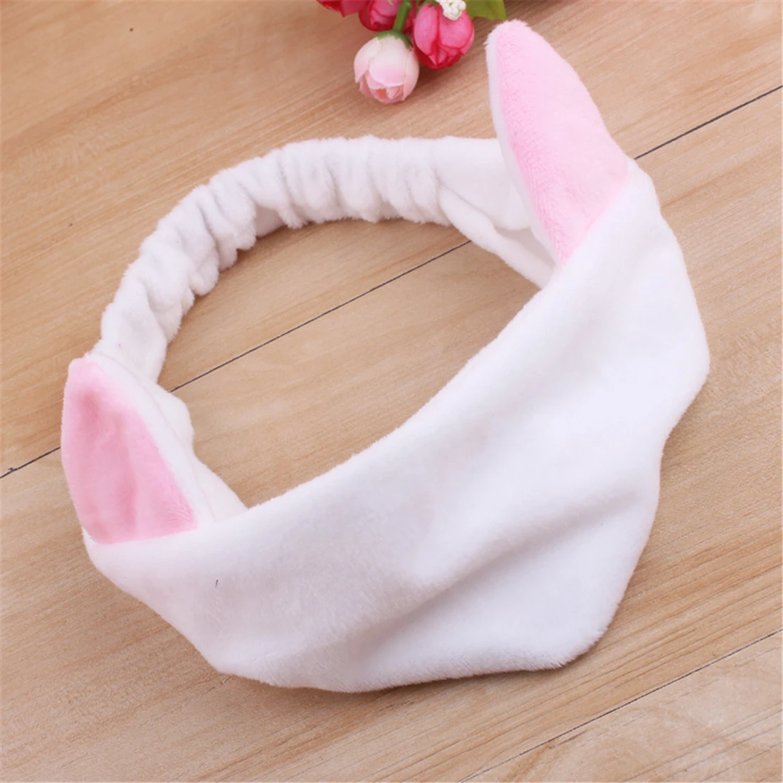 

Cute Cat Ears Elastic Soft Headband for washing Multicolor Makeup Tool Face Cleaing Hairband For Women Girls Wash Shower Cap Hot