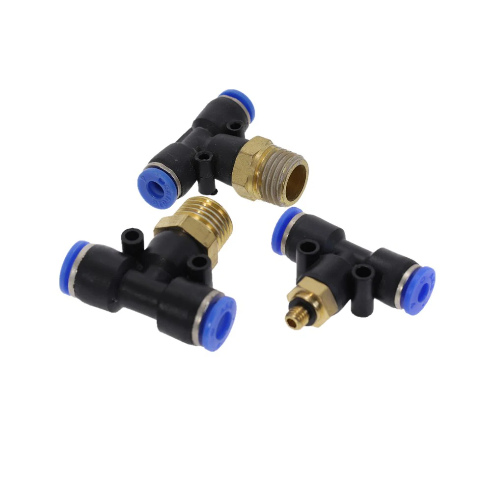 Пневматический фитинг воздушный соединитель t образной формы тройник PB 4 мм 6 8 10 12