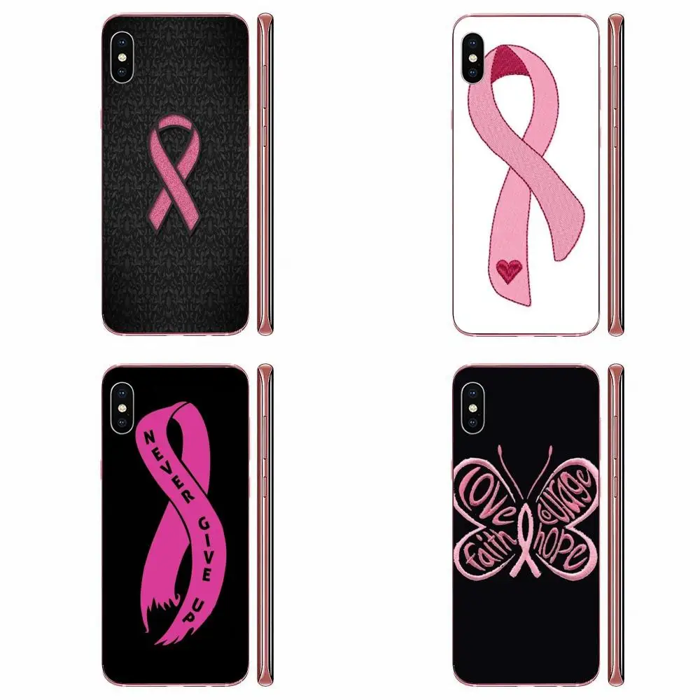 Женская розовая лента для борьбы с раком груди лучше подходит Samsung Galaxy J1 J3 J4 J5 J6 J7
