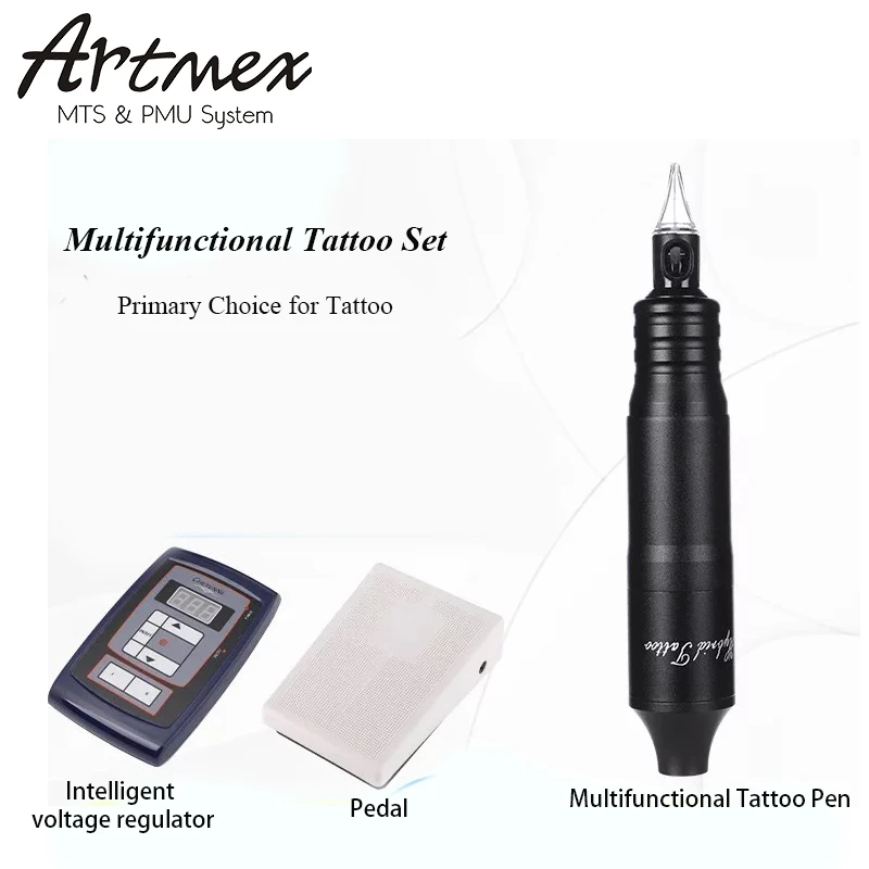 Набор для тату-машинки ручка татуировки картриджи с вращающимся тату-станком DC5.5