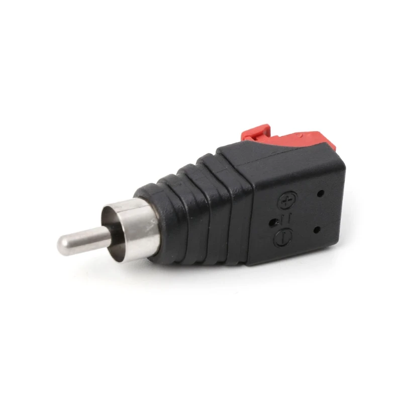 

Speaker Wire A/V Cable to Audio Male RCA Connector Adapter Jack Press Terminal
