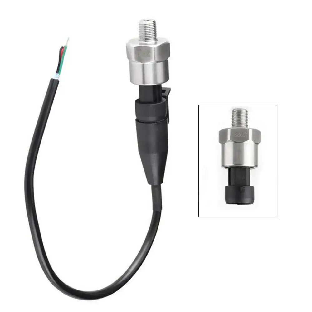 

SALE 0-150 PSI Pressure Sensor Oil Fuel Air Water Pressure Transducer 1/8 "NPT Thread DC 5V Stainless steel pressure transducer