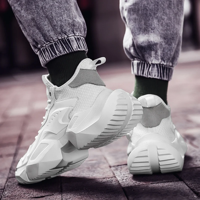 

Men's Novelties 2021 Trend Summer Comfort Sneakers Light Running Sock Shoes Platform Rubber Eva Student Casual Dorky Dad Shoes