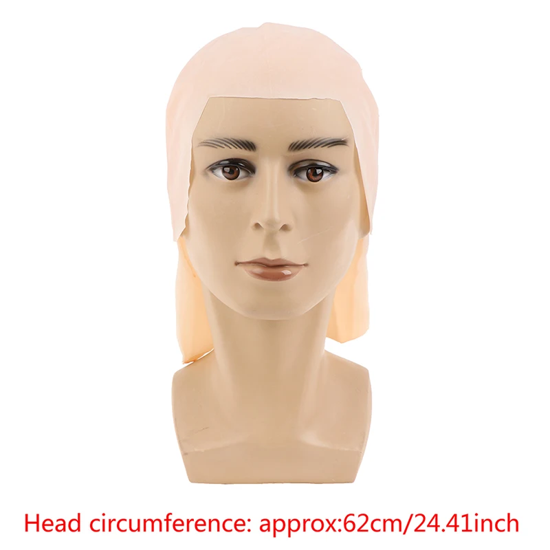 Латексная искусственная лысая голова шириной 30 см унисекс маскарадный парик |