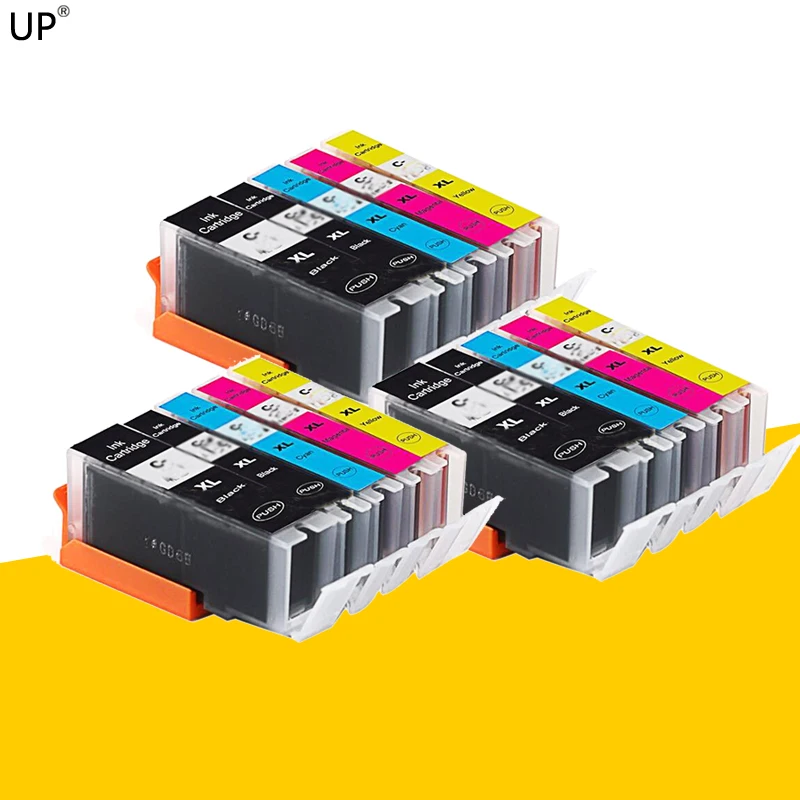 15 шт./3 комплекта совместимы с Canon ip7250 iP8750 MG5450 MX725 MX925 MG6450 MG5550 IX6850 MG5650|Чернильные