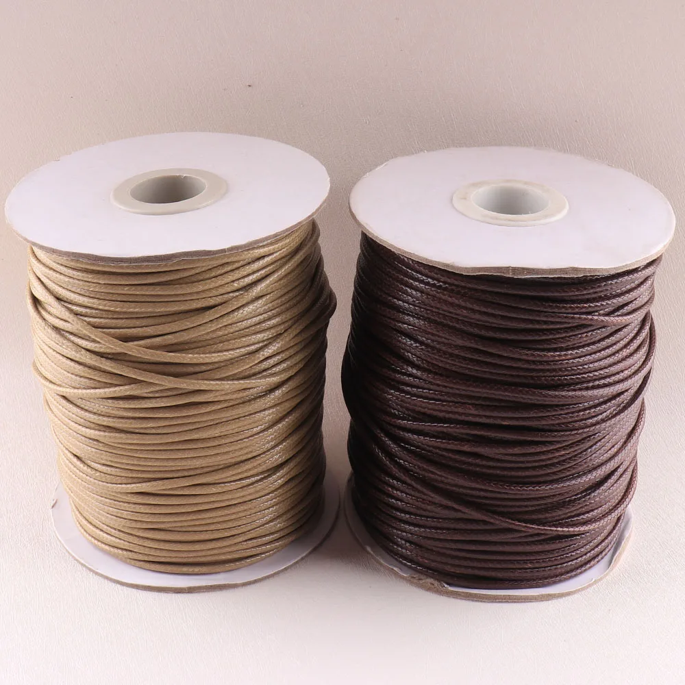 2 мм вощеный шнурок темно оливковый зеленый/коричневый шнур макраме для браслета