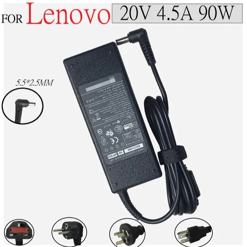 

Зарядное устройство для ноутбука с адаптером переменного тока 20 в 4,5a 90 Вт для lenovo ADP-90DD B B450 B460 B460E B465 B470 B575 C445 CPA-A090 E43A E43G