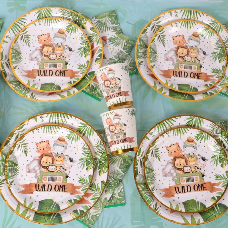 Forest Jungle Animal Balloon Gold Number Globos Safari Birthday Party Kid 1 2 3 Year Balloons Baby Shower Decor | Дом и сад