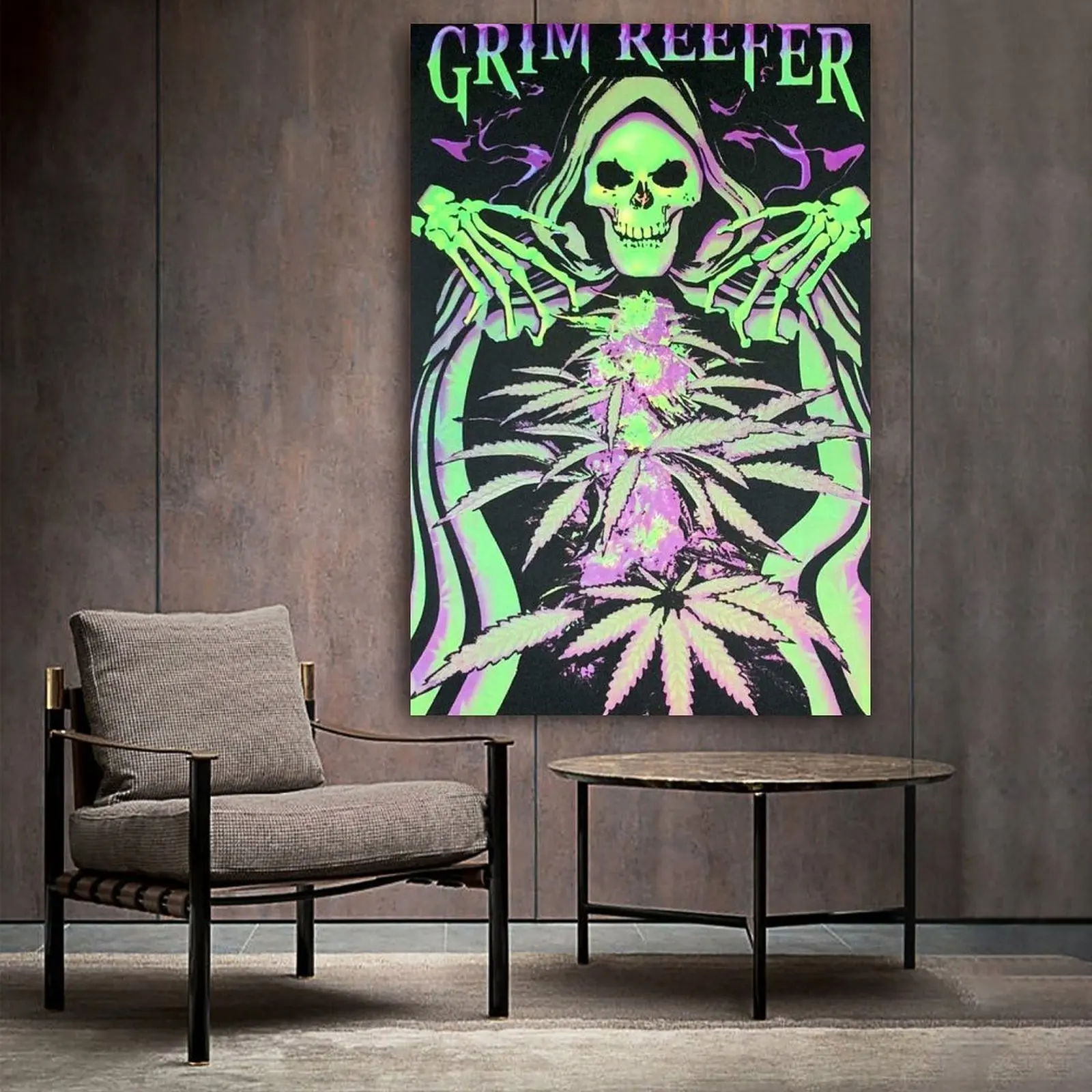 

Grim Reefer холст художественный плакат и настенный художественный принт современная семейная Спальня Декор плакаты