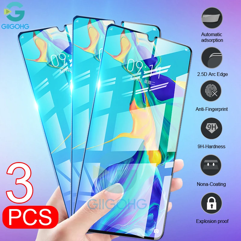 1 3 шт. защитное закаленное стекло для Huawei P30 Lite P20 Pro P Smart Z 2019 Plus Honor 10 10i 20 20s|Защитные