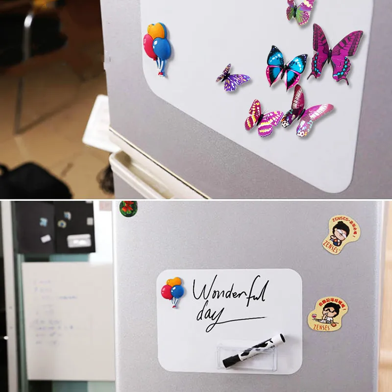 

Refrigerator Stickers Message Board Magnetic Whiteboard Stickers Fridge Magnets Vinyl Dry Wipe Memo Pad Office Child Art-board