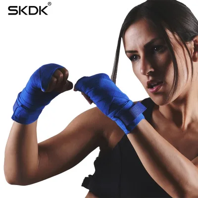 

1Pair 5M Width Boxing Handwraps Elastic Bandage Gloves Wrist Support For Boxing Kickboxing Muay Thai MMA Hand Wraps