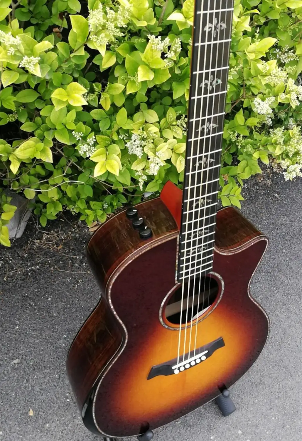 

Abalone SunSet Chaylor 914 Acoustic Guitar,Arm Rest Rosewood Body Ebony Fingerboard Electric Guitar,Free Shipping