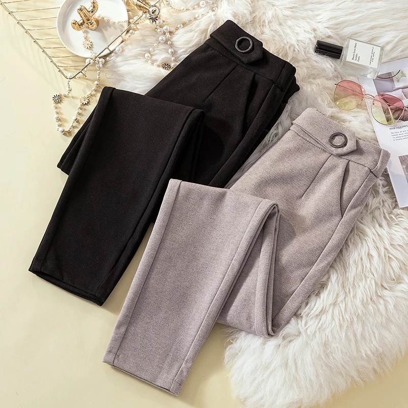 

Black Cloth Haroun Loose Female Oversize Plus Large Size High Waist Woman Pants Boyfriend For Women'S Clothing Panty 2020 A6465