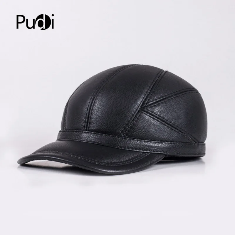 Мужская зимняя бейсболка/шапка HL030 из натуральной овечьей кожи|baseball cap|baseball cap