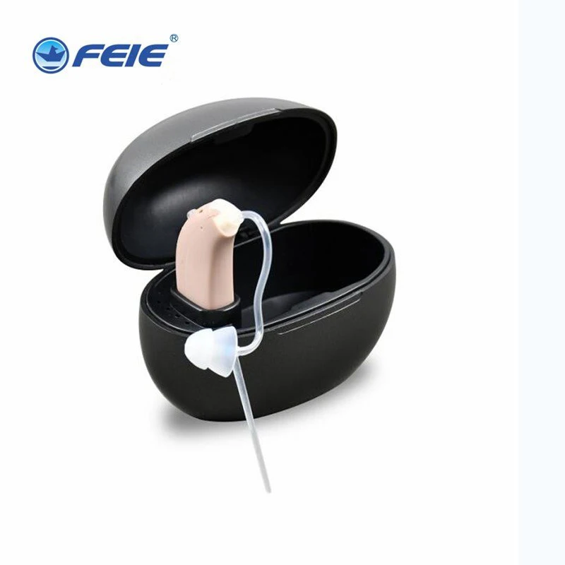 

USB Portable Rechargeable Hearing Aid With Charger Sound Voice Amplifier Behind The Ear Deaf Elderly audifonos Hearing Loss Aids