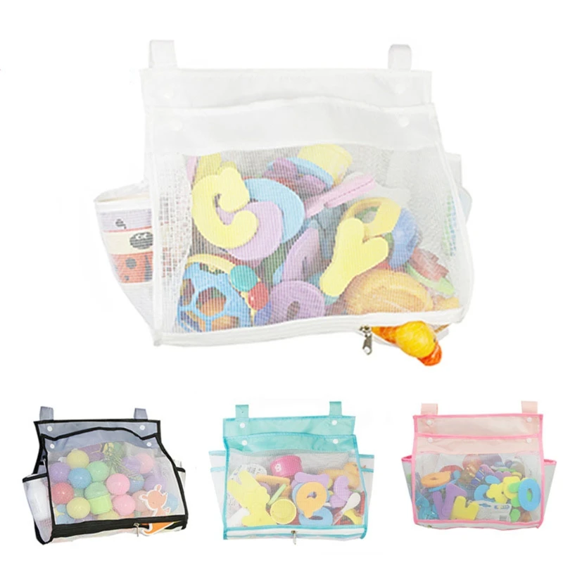 Вместительный органайзер для игрушек ванной очень большой держатель на молнии