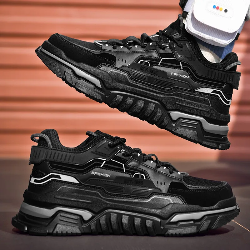 New Men's Sneakers Autumn Breathable Running Shoes Men Loafers Shoes High Quality Antiskid Damping Sports Shoes Trendy Men Shoes