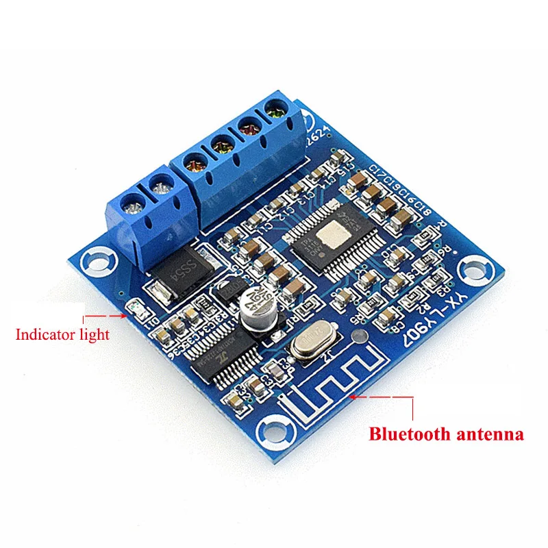 Мини 2x50 Вт DC 12 24 В TPA3116D2 Bluetooth Класс D аудио стерео цифровой усилитель панель
