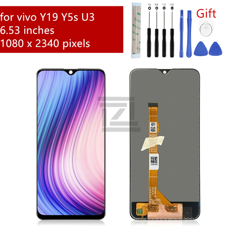 ЖК-дисплей для vivo Y19 y5s кодирующий преобразователь сенсорного экрана в сборе