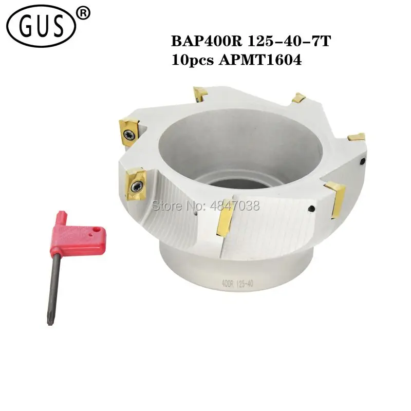 

1 BAP400R 125-40-7T Face Milling Cutter Head, Suitable For APMT1604PDER Carbide Insert Face Milling Cutter, Suitable For NC/CNC