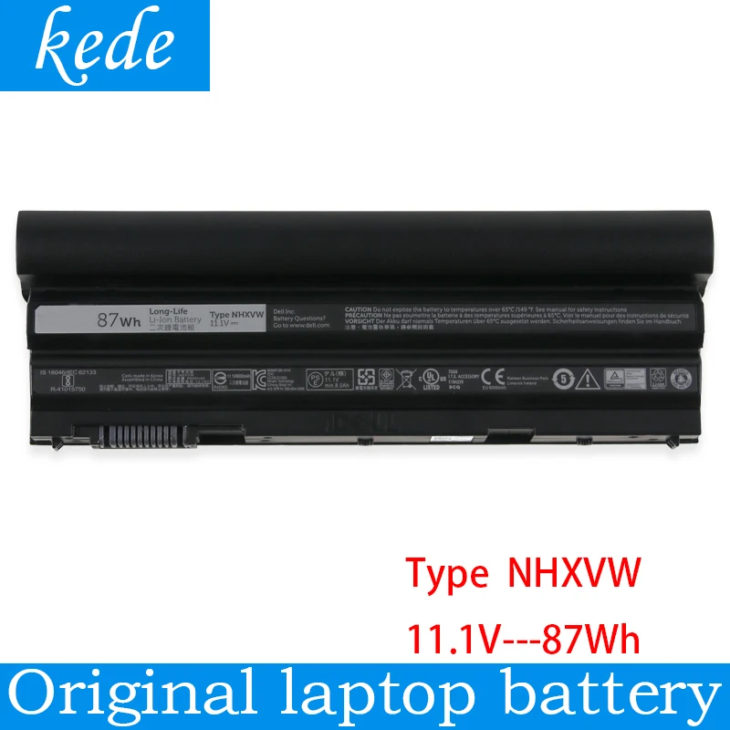 Kede Оригинальный аккумулятор для ноутбука NHXVW DELL Latitude E6420 E6520 E5420 E5520 E6430 71R31 T54FJ 9CELL
