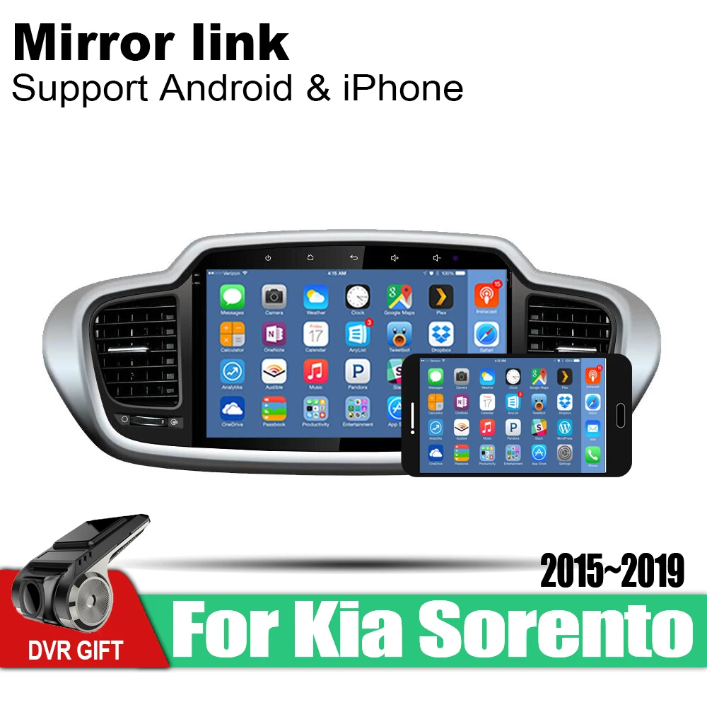 Автомобильный мультимедийный плеер ZaiXi с gps для Kia Sorento 2015 ~ 2019 автомобильный