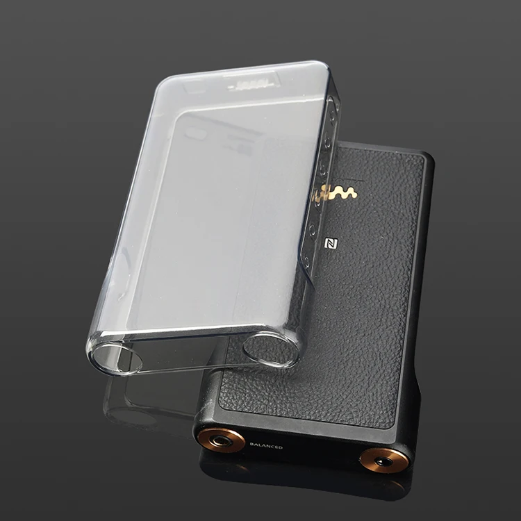 Гибкий прозрачный черный чехол из ТПУ с кристаллами тонкий для Sony Walkman NW WM1A WM1Z