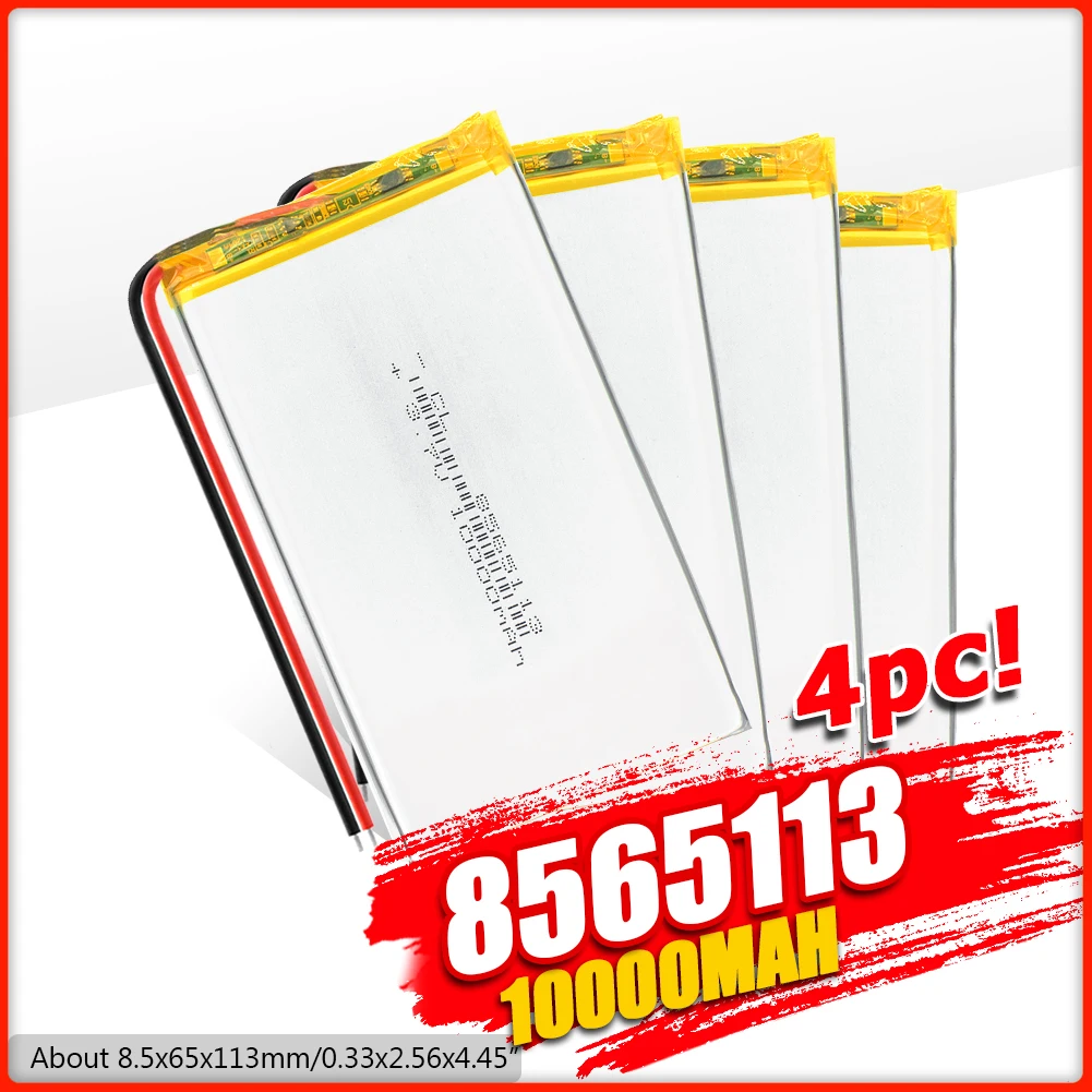 Литий полимерный аккумулятор 3 7 POSTHUMAN 10000 в 8565113 мАч с PCM для планшета DVD GPS