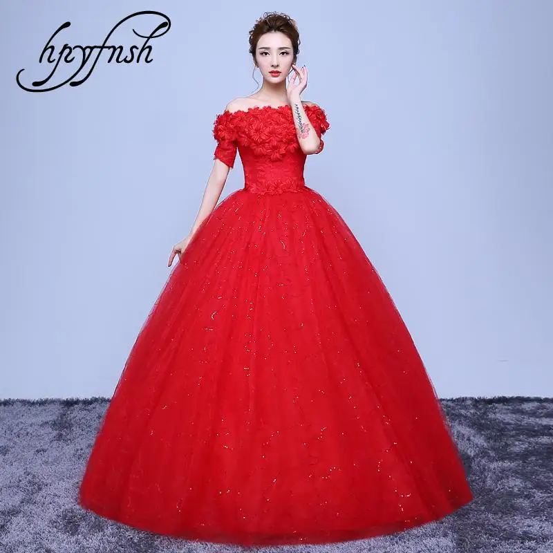 Новое корейское свадебное платье 2020 элегантное красное и белое с открытыми