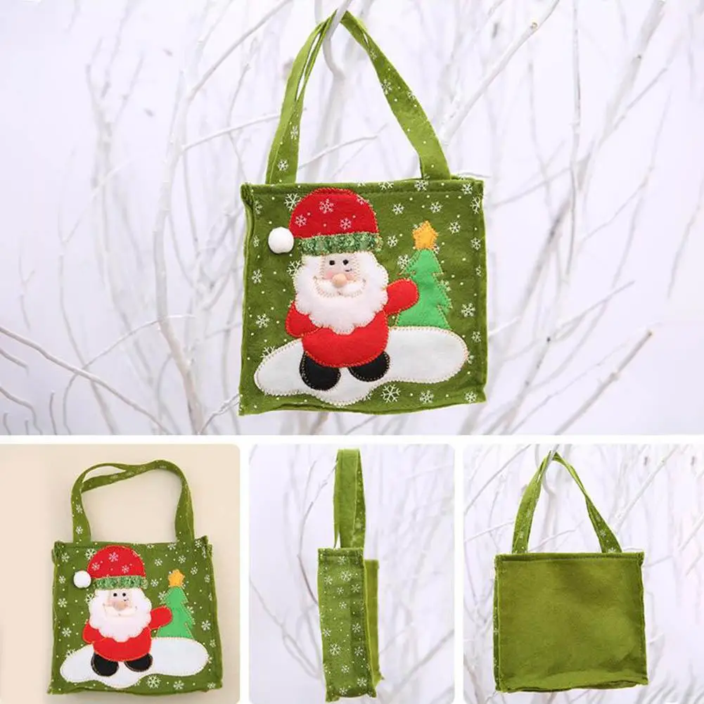 1 шт милый Санта Клаус/снеговик шаблон Конфеты Подарочная сумка для печенья