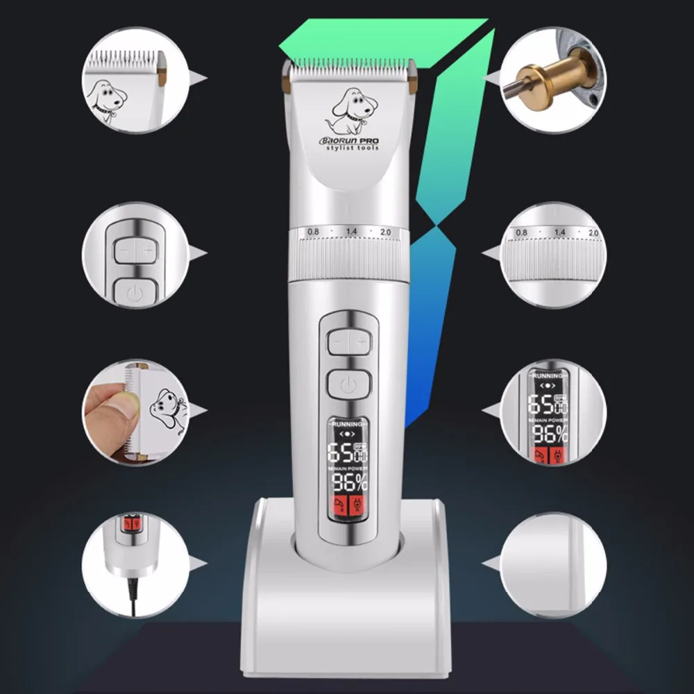 Профессиональный триммер BaoRun P9 для кошек и собак 2000 мАч электрическая