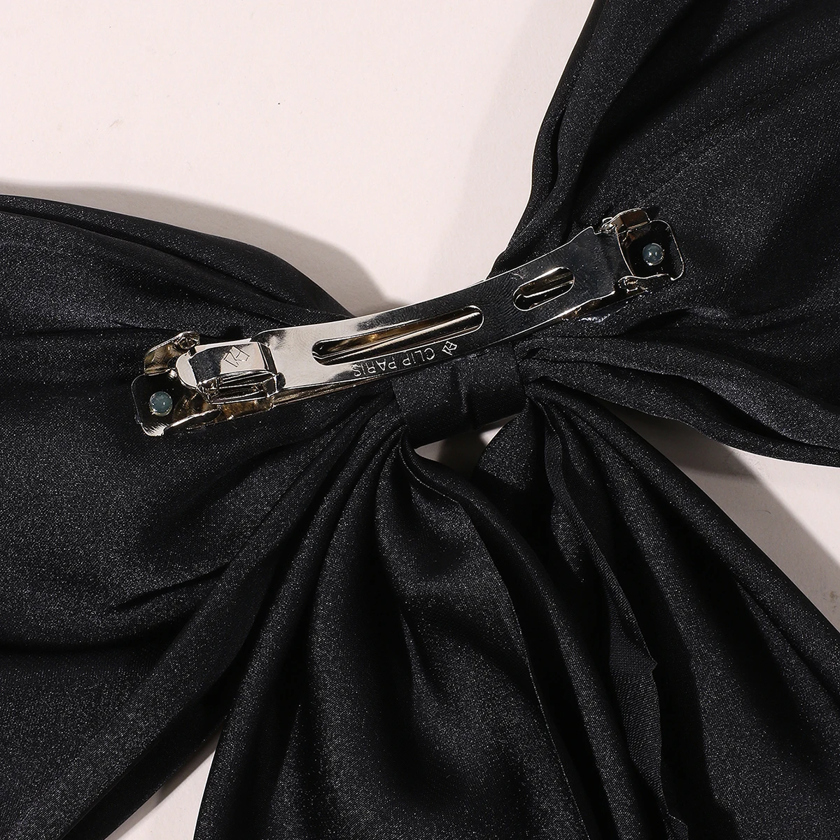 Заколки для волос с бантом однотонные большего размера цветная корсажная лента