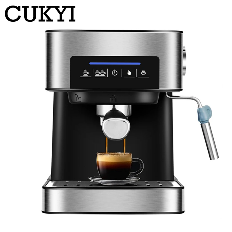 CUKYI эспрессо-кофемашина 20 бар давление с испарителем для молочной пены Полуавтоматическая кофеварка чашка-подогрев плиты кухонные инструменты