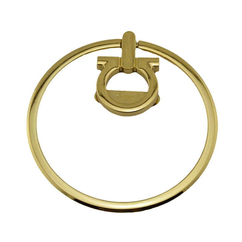 Женская сумка с металлической ручкой модное дизайнерское кольцо аксессуары для