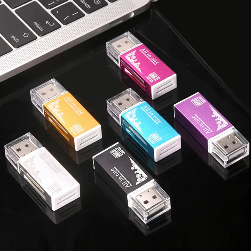 Устройство для чтения карт памяти USB 2 0 устройство SD/SDHC MMC/RS MMC TF/MicroSD MS/MS PRO/MS DUO M2 |