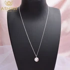 Ожерелье женское из серебра натуральная пуговица пробы с пресноводным жемчугом 12-13 мм