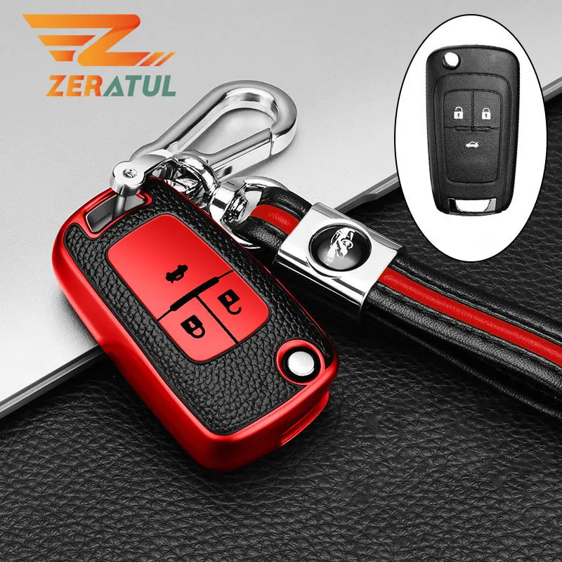 Кожаный чехол для автомобильного ключа Zeratul из ТПУ брелок Opel Astra Corsa Meriva Zafira Antara J