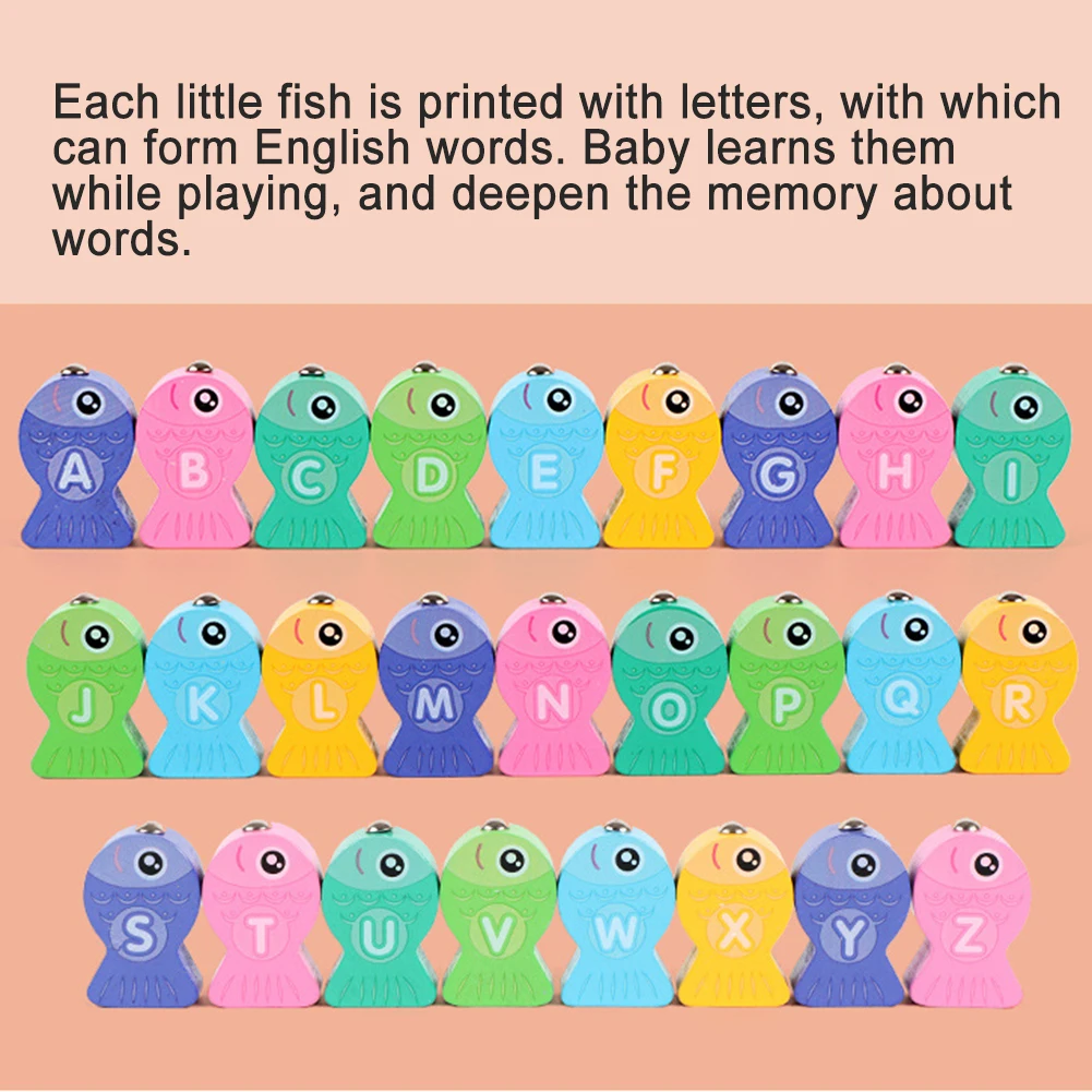 

2 in 1 Magnetic Fishing Game Alphabet Number Sorting Puzzle Kids Education Toy Catch Worm Educational Puzzle Toys