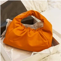 women handbag genuine leather fashionable shoulder bag high quality soft leather large space dumpling bag universal clutch