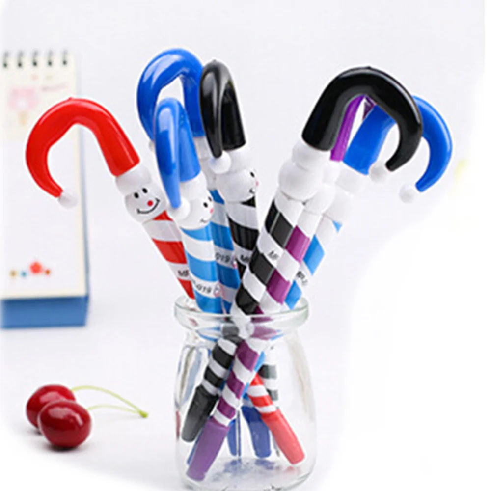 

10 Pcs Novelty Umbrella Pen Creative Ballpoint Writing Pens Pens Pens With Christmas Snowman Design For School Office Suppl