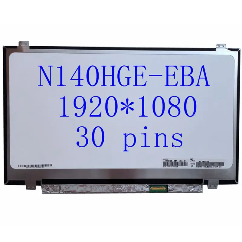 Оригинальная светодиодная матрица для ноутбука с диагональю 14 0 дюйма|ЖК-экран