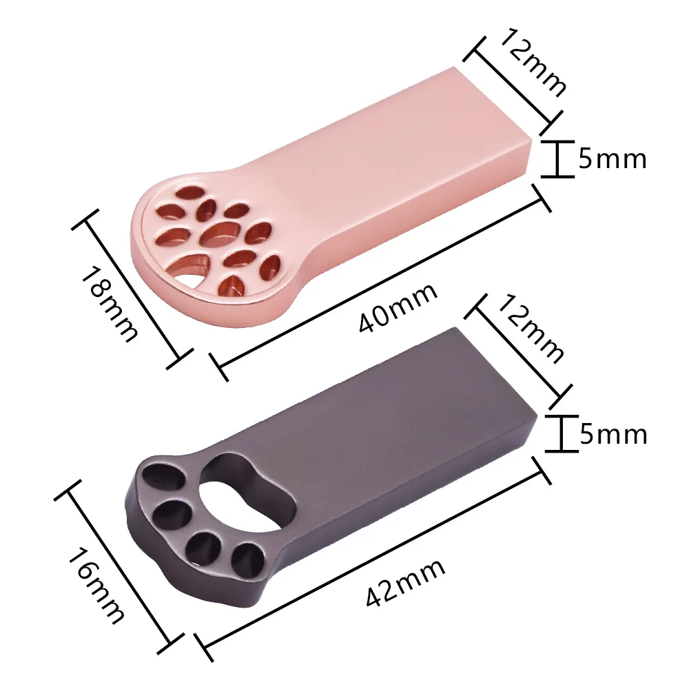 Высокоскоростная USB флешка металлическая ручка 16 ГБ 32 64 Водонепроницаемая Usb 2 0