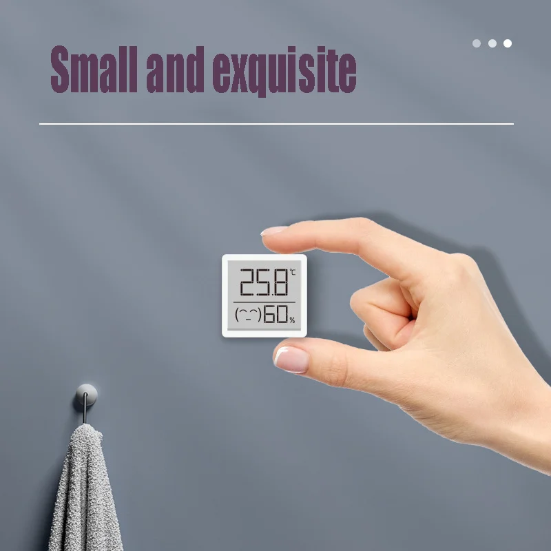 deli 8845 mini lcd digital thermometer hygrometer indoor room electronic temperature humidity meter for home free global shipping