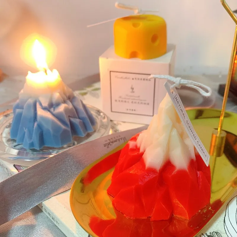 

Cheese Fruit Candles Christmas Tree DIY Handmade Art Fragrance Candle Flameless Candles Tea Light Znicz Birthday Candle 50LZ