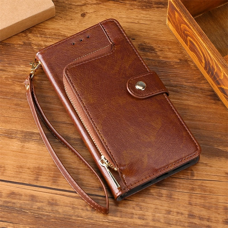 

Zipper Case Flip Leather Cover For LG G5 G6 G7 G8 G8S Q6 Q7 Q8 LG V20 V30 V40 V50 K40 K50 W30 Wallet VISA card Slot Luxury Cover